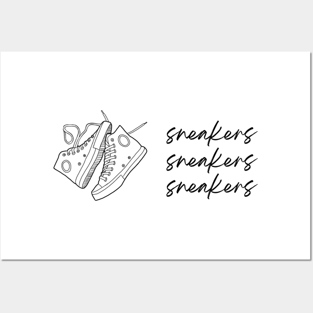Sneakers Sneakers Sneakers Wall Art by simpledesigns